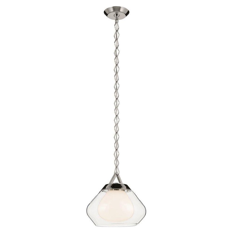 Nella 12″ 1-Light Pendant Polished Nickel