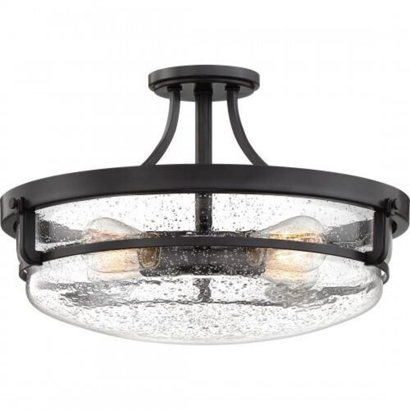 Quoizel QF3419PN Outpost Semi-flush mount 4 light palladian bronz Semi-Flush Mount