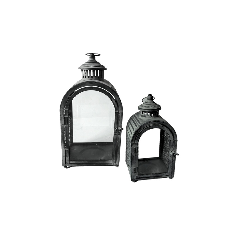 Rustic Arch Lantern Set of 2