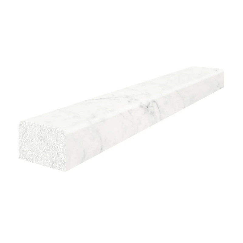 1.25″ x 12″ Eterna Bianco Honed Marble Deco-Bar 1.25″ x 12″