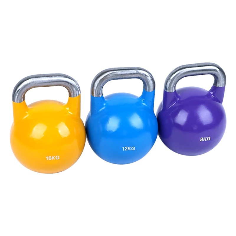 8KG, 12KG, 16KG Pro-Grade Steel KettleBell Set