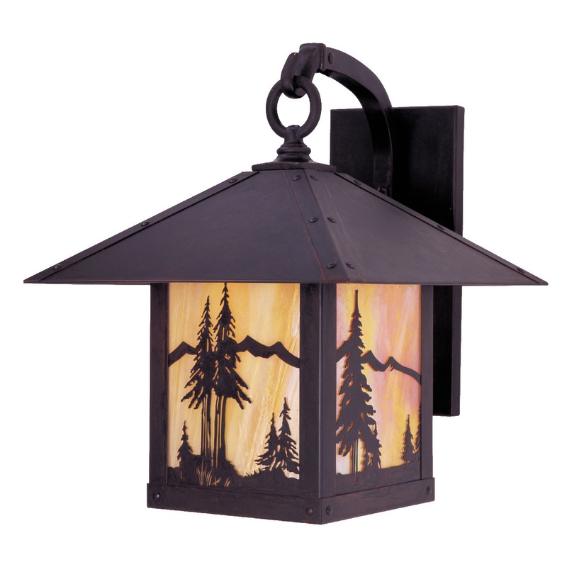 Arroyo TRB-9MNGW-BZ Timber Ridge One Light Wall Mount Bronze