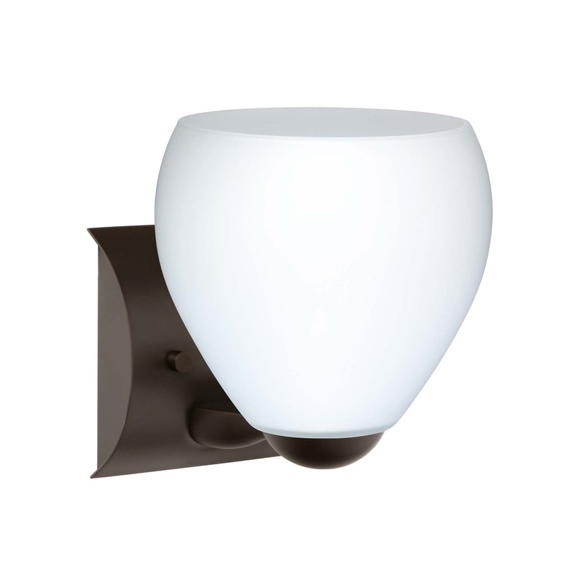 Besa 1WZ-412207-BR Bolla One Light Wall Sconce Bronze (Discontinued)