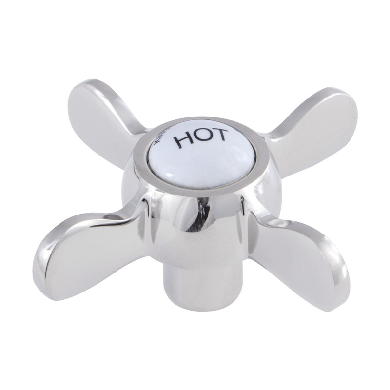 Essex KSH113PNH Hot Metal Cross Handle, Polished Nickel