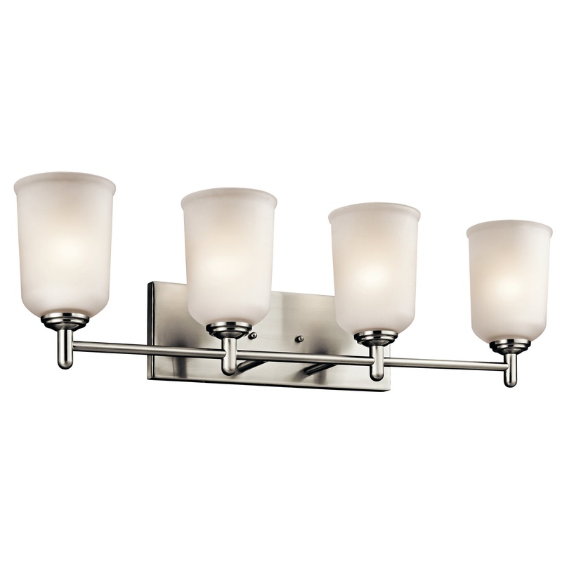 Kichler 45575NI Four Light Bath, Brushed Nickel