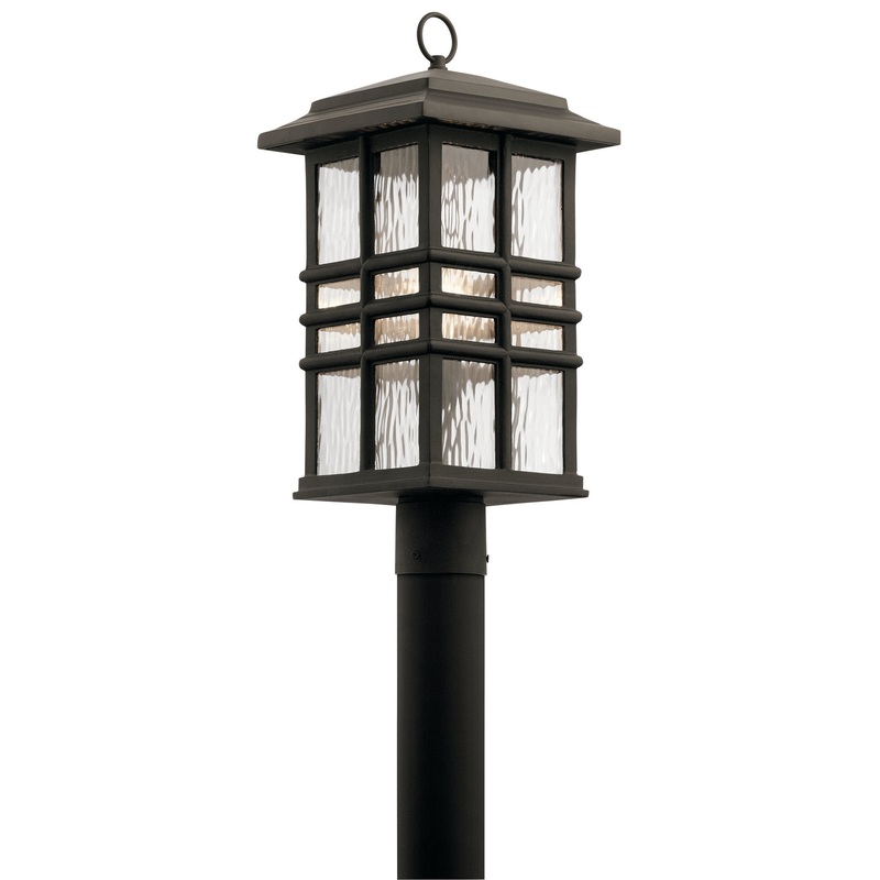 Kichler 49832OZ One Light Outdoor Post Mount, Olde Bronze