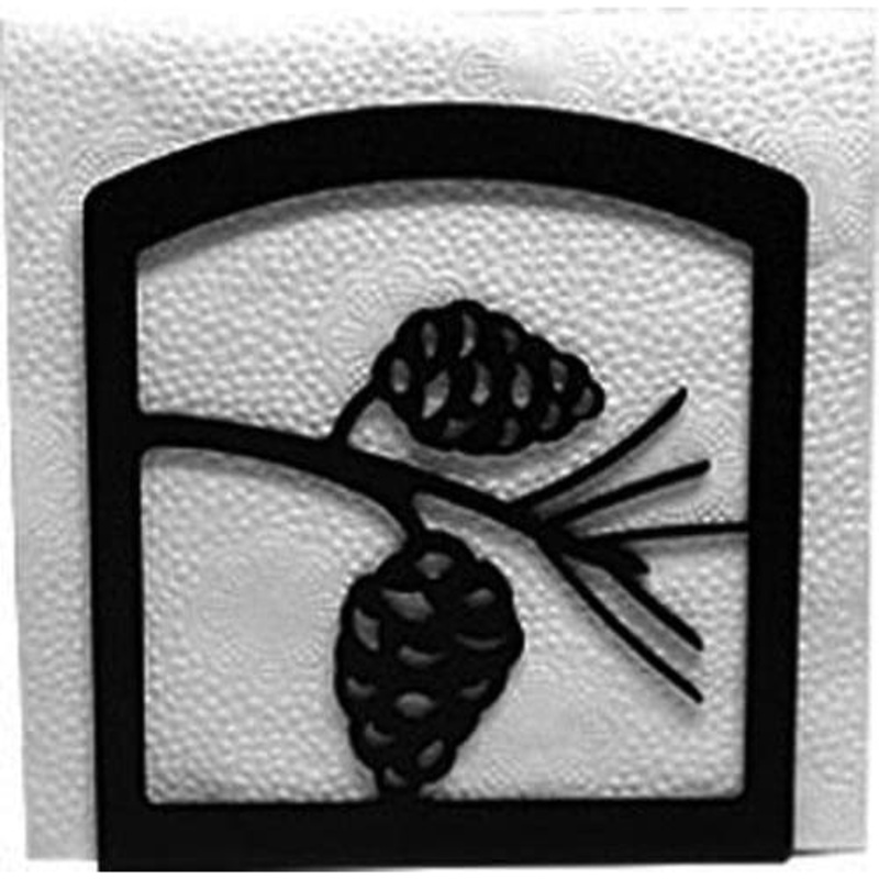 Village Wrought Iron NH-89 Pinecone Napkin Holder