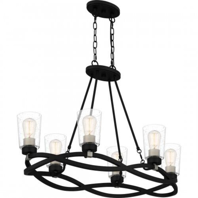 Quoizel OLK632EK Overlook Island 6 lights earth black Island Light