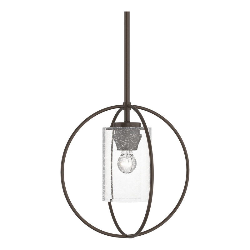 Rhythm Mini Pendant Bronze Seeded Clear Glass (II)