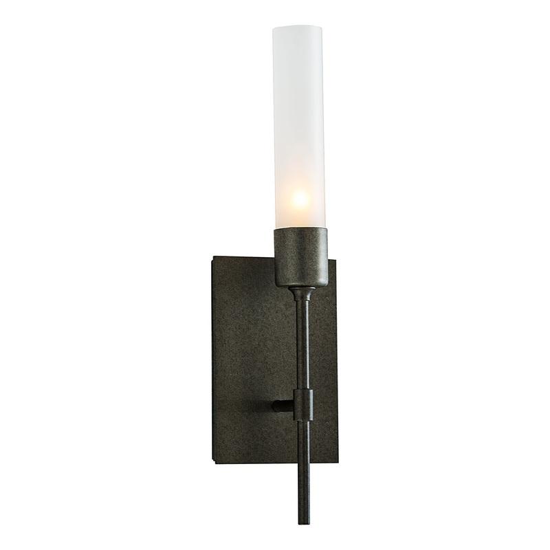 Vela Sconce Natural Iron Frosted Glass (FD)