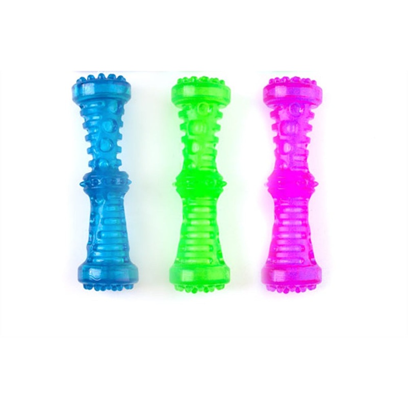 YES4PETS 3 Piece Assorted Colour Puppy Squeaky Toy Fetch Stick with Squeak – 18cm