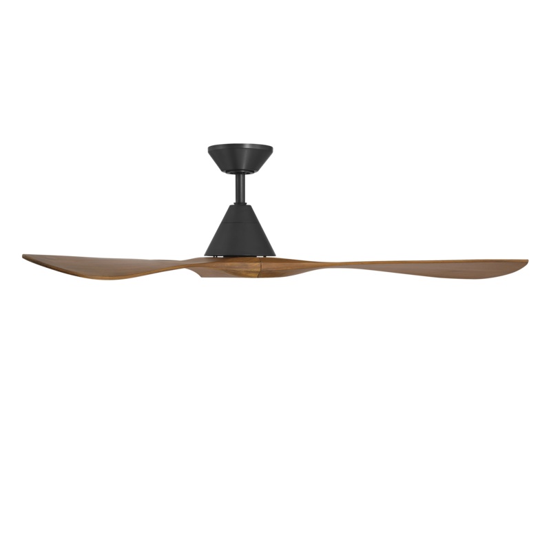 72″Ceiling Fan from the Carve Collection in Matte Black/Distressed Koa Finish by Modern Forms Fans
