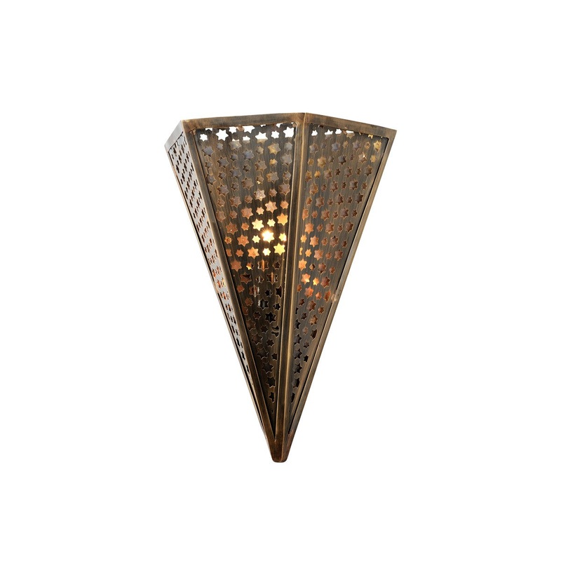 Corbett Lighting 302-11 Star Of The East One Light Wall Sconce Old World Brass (Discontinued)