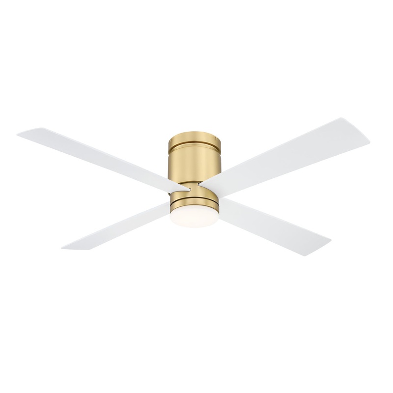 Fanimation FPS8553BS Kwartet 52″ Ceiling Fan Brushed Satin Brass
