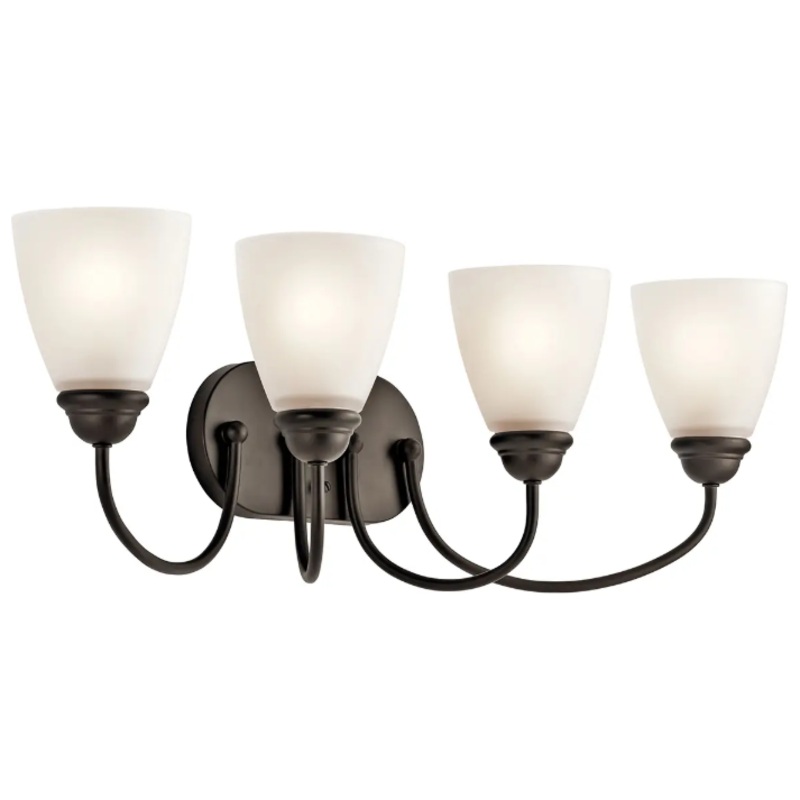 Jolie 28″ 4-Light Vanity Light Olde Bronze With LED Bulb(s)