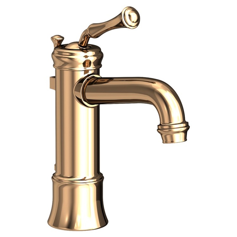 Lavatory Faucet Astor 1 Lever ADA WaterSense French Gold PVD 1.2 Gallons per Minute Pop-Up 1 Hole