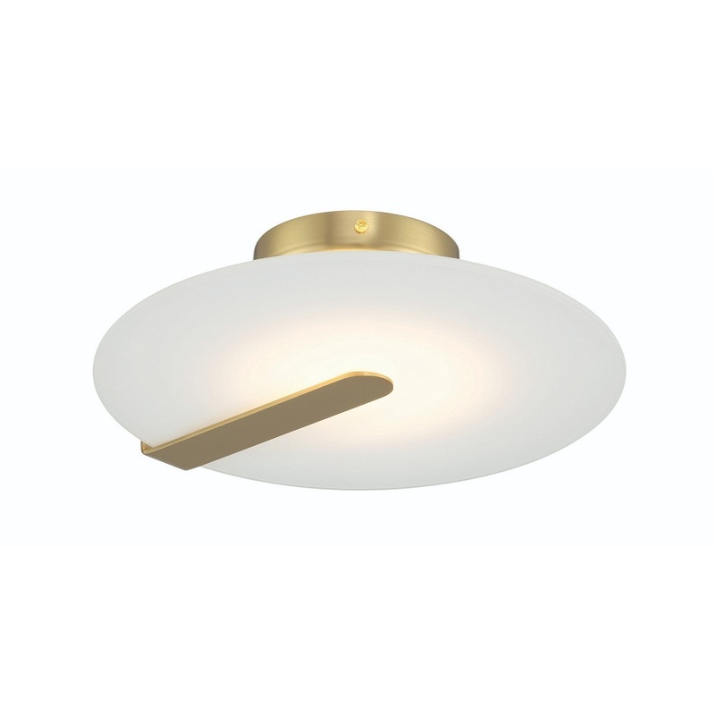 LED Flush Mount from the Nuvola Collection in Gold Finish by Eurofase
