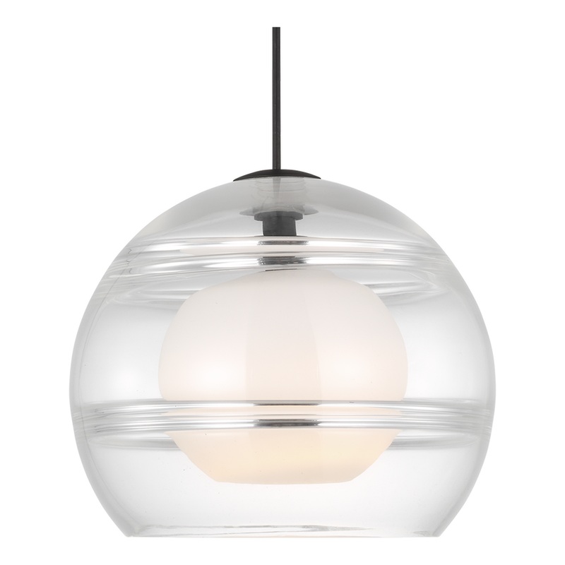 Sedona Large Pendant Nightshade Black Clear None