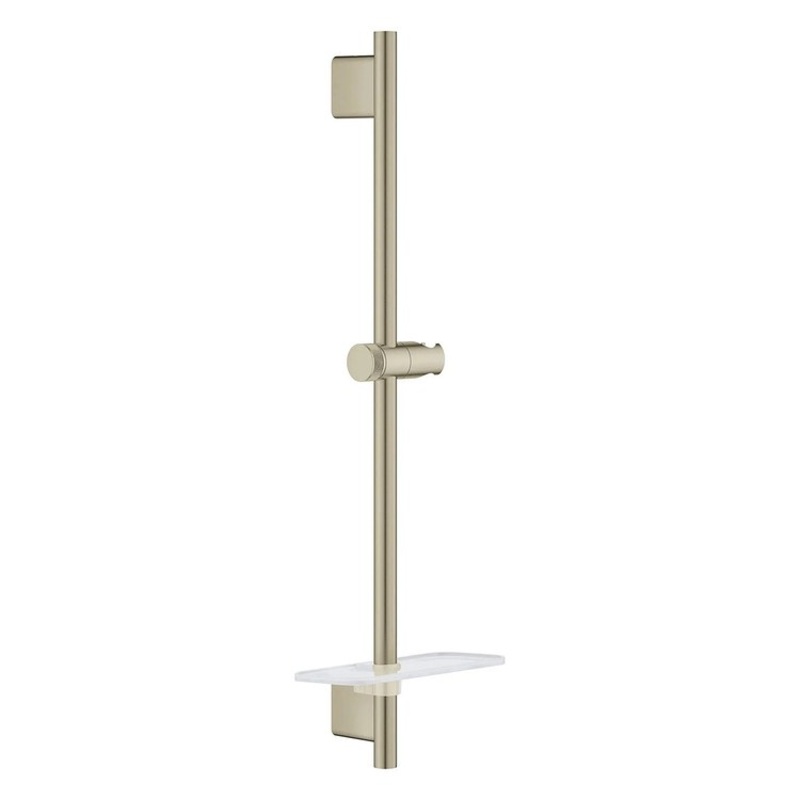 Slide Bar Rainshower 24 Inch Brushed Nickel Metal Wall Mount