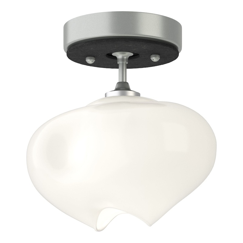 Ume 1-Light Semi-Flush Vintage Platinum Black