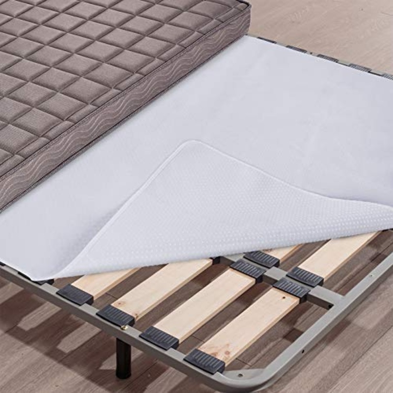 WOLTU MTS02ws05 Coprimaterasso Antiscivolo Traspirante Tappetino Igienico Comfort in Poliestere 160x200cm