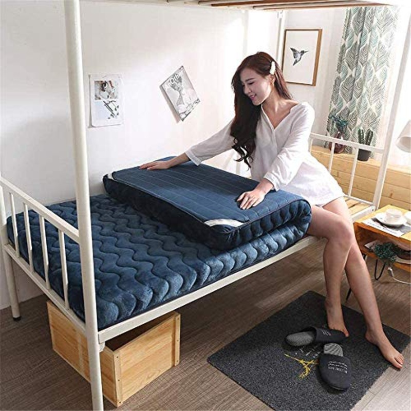 Z&HA Materasso Pieghevole per Dormitorio Studentesco, Materasso Futon in Memory Foam, Materasso Futon,a,70.9″X79″