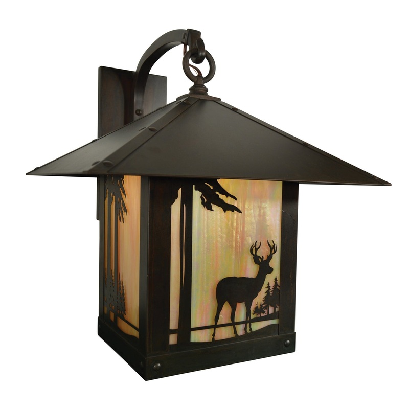 Arroyo TRB-16DRGW-BZ Timber Ridge One Light Wall Mount Bronze