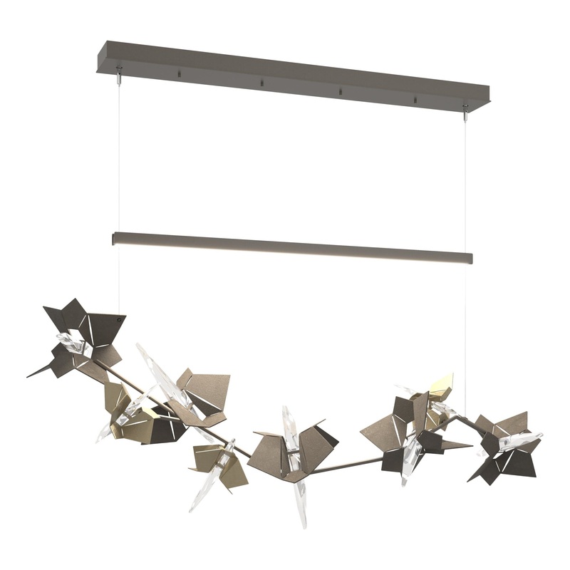 Belladonna LED Pendant Dark Smoke Soft Gold