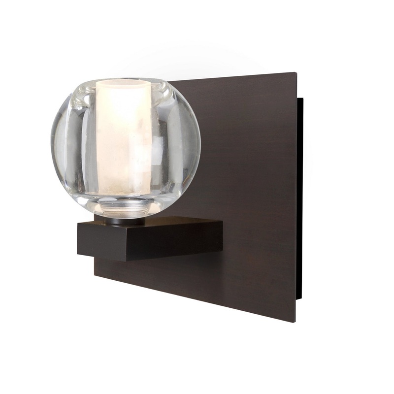 Besa 1WF-BOCACL-BR Boca 3 One Light Vanity Bronze