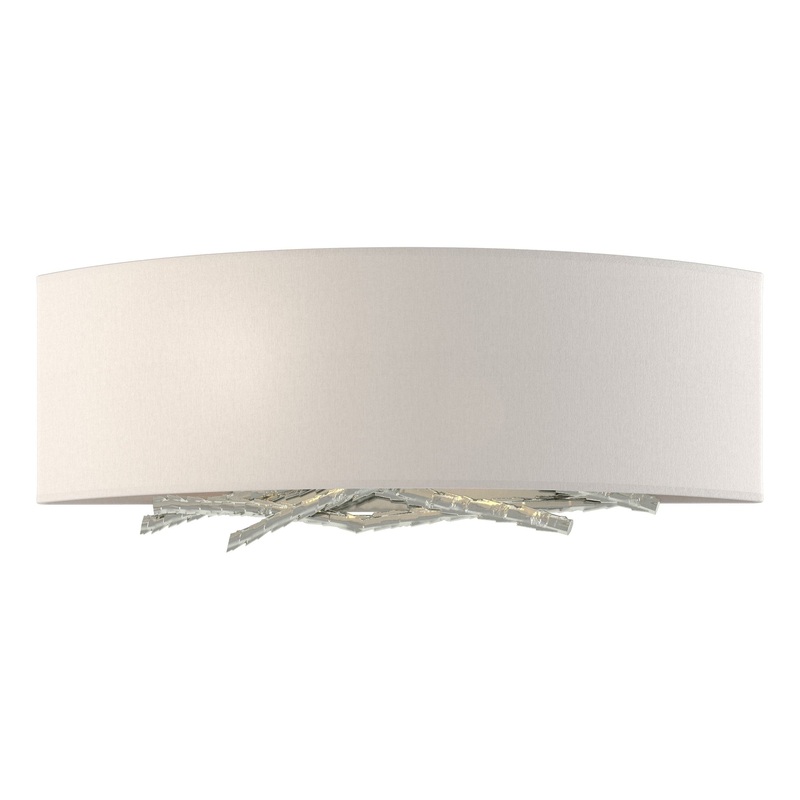 Brindille Sconce Sterling Flax Shade (SE)