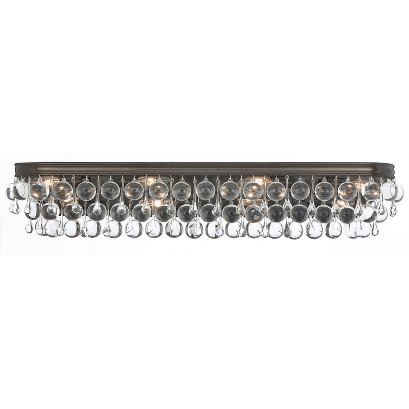 Crystorama 134-VZ Calypso Eight Light Bath Vibrant Bronze