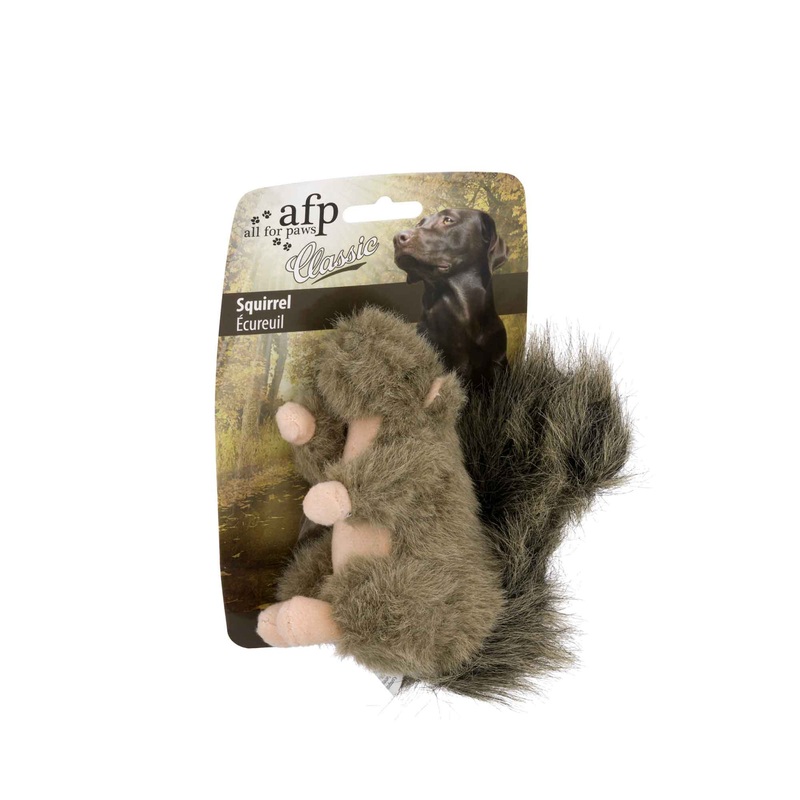 Dog Plush Toy – Squirrel Squeaky Interactive Small Life Like Pet Puppy Play