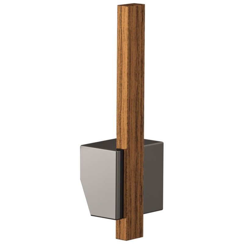 Handle Kit Frank Lloyd Wright Zinc 1 Offset Lever Brilliance Black Onyx/Wood ADA for Pull Down Kitchen Faucet