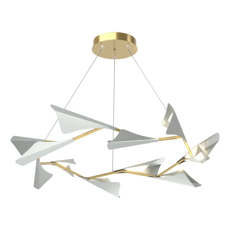 Plume 12-Light LED Pendant Modern Brass Vintage Platinum