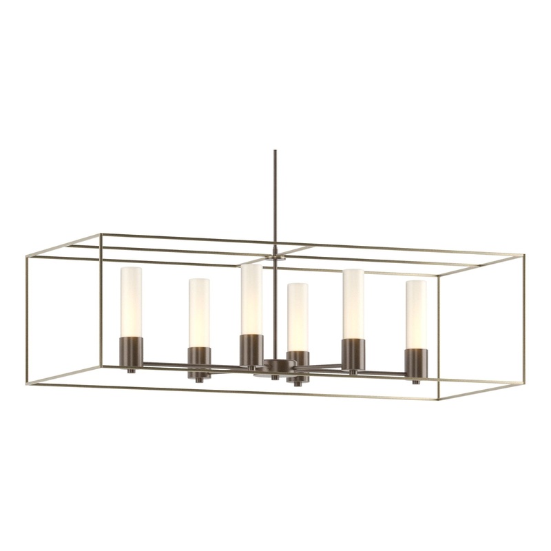 Portico Pendant Bronze Soft Gold Opal Glass (GG)