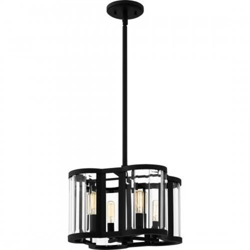 Quoizel QP6193MBK Quoizel Pendant Pendant 4 lights matte black Pendant