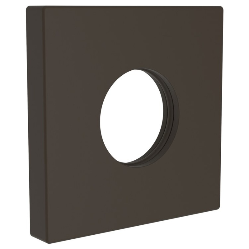 Shower Arm Flange Square Oil Rubbed Bronze 2-1/2 Inch Brass