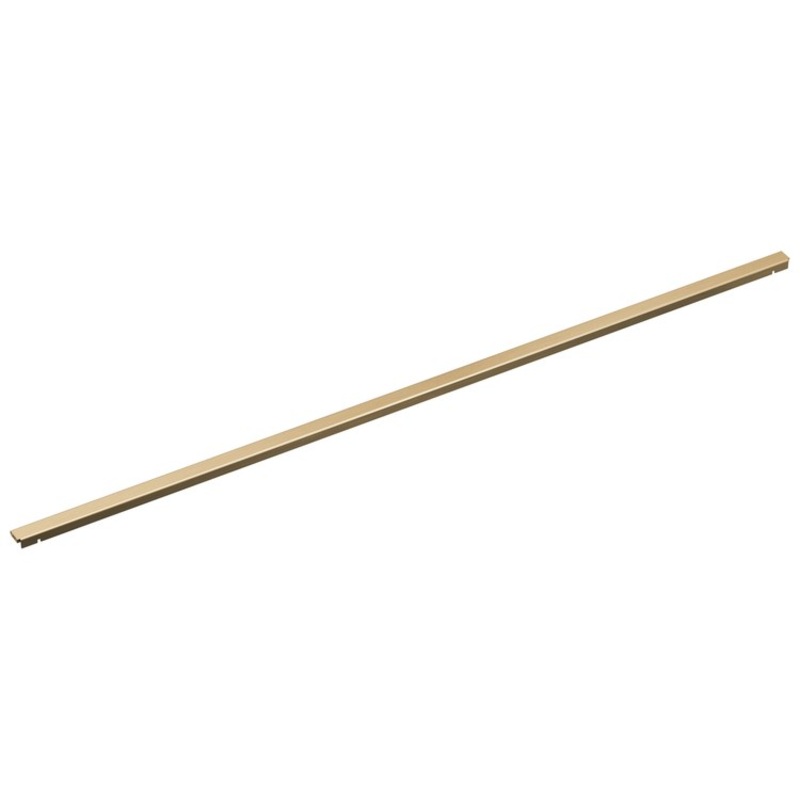 Wall Trim with Mounting Kit 48 Inch Brilliance Luxe Gold for Reversible Linear Shower Drain