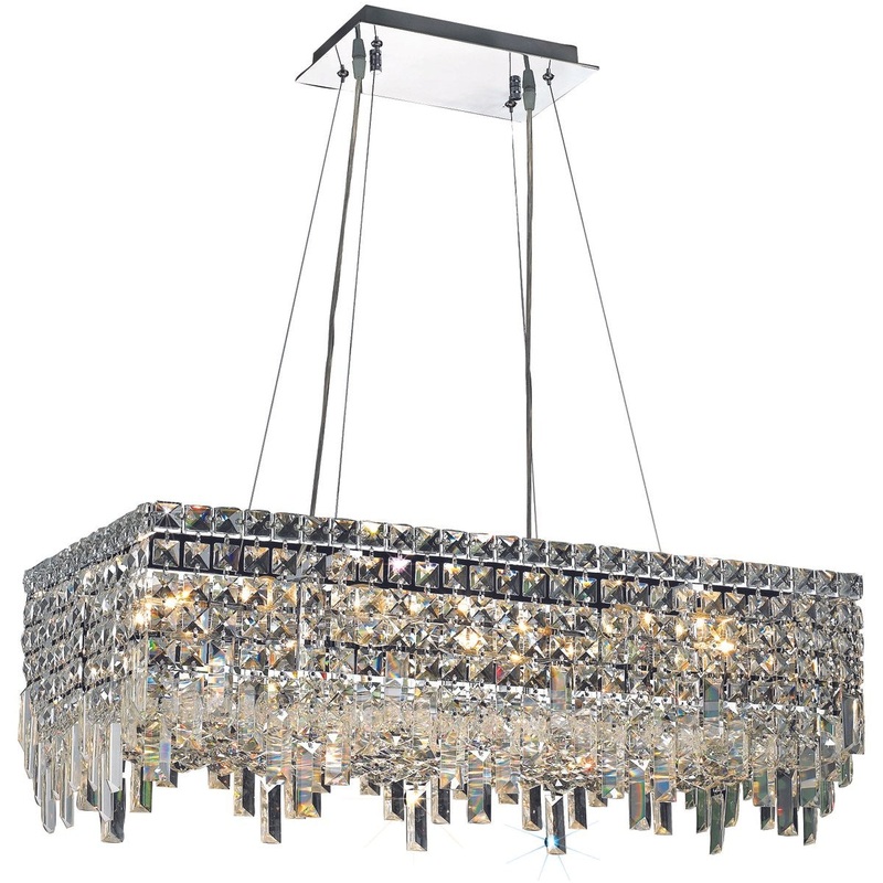 16 Light Chandelier from the Maxime Collection in Chrome Finish by Elegant Lighting