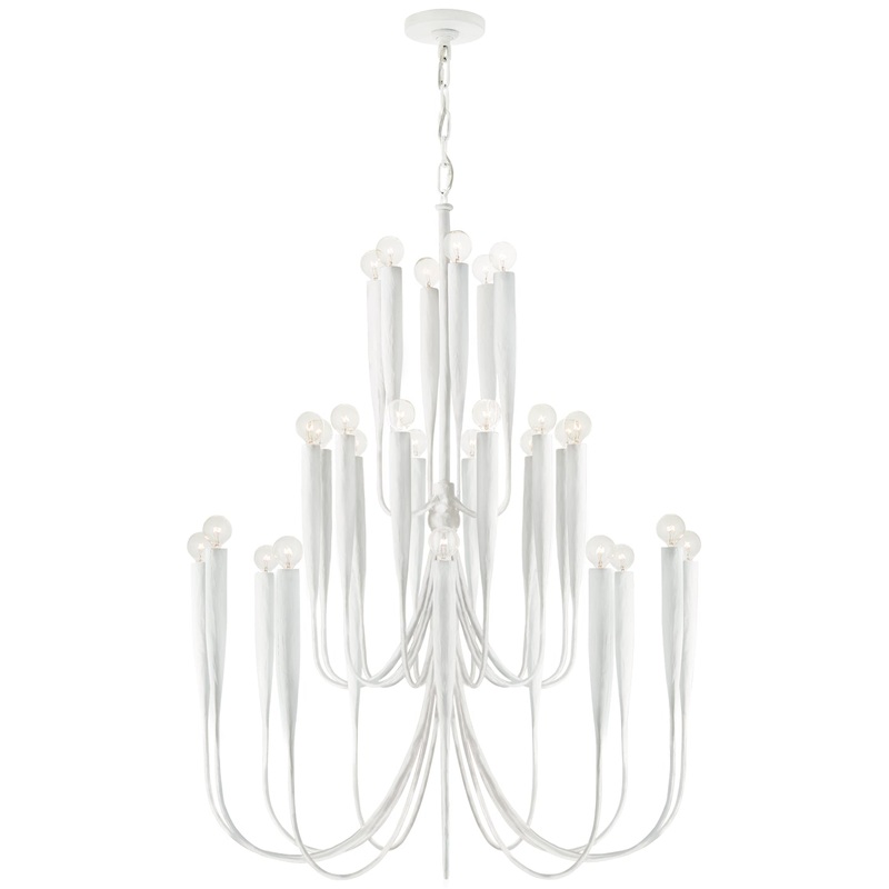 30 Light Chandelier from the Acadia Collection in Plaster White Finish by Visual Comfort Signature