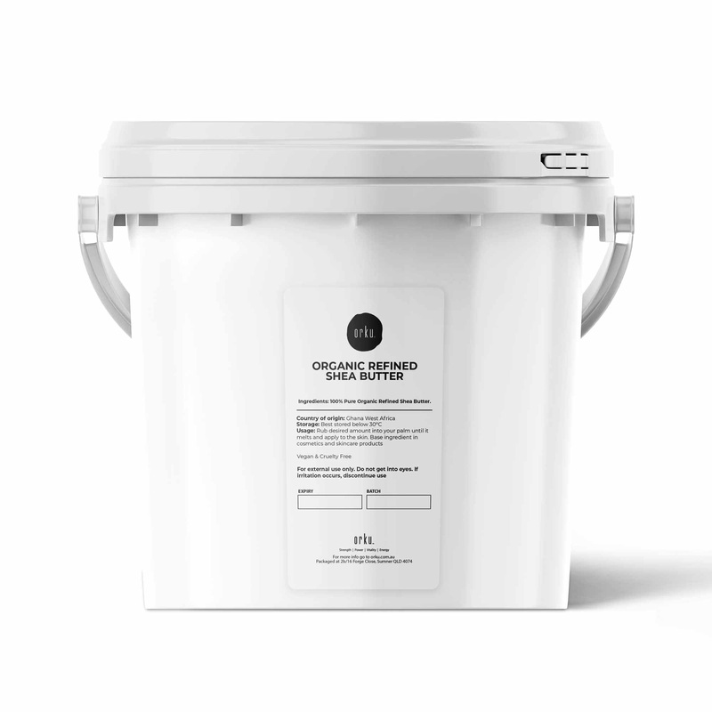 5Kg Refined Shea Butter Organic Tub – Raw Pure African Karite Moisturiser