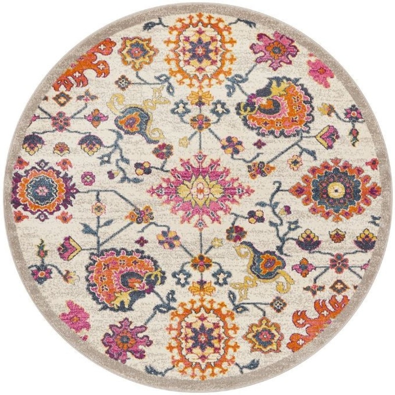 Babylon 208 Multi Round by Rug Culture-150X150CM – ROUND
