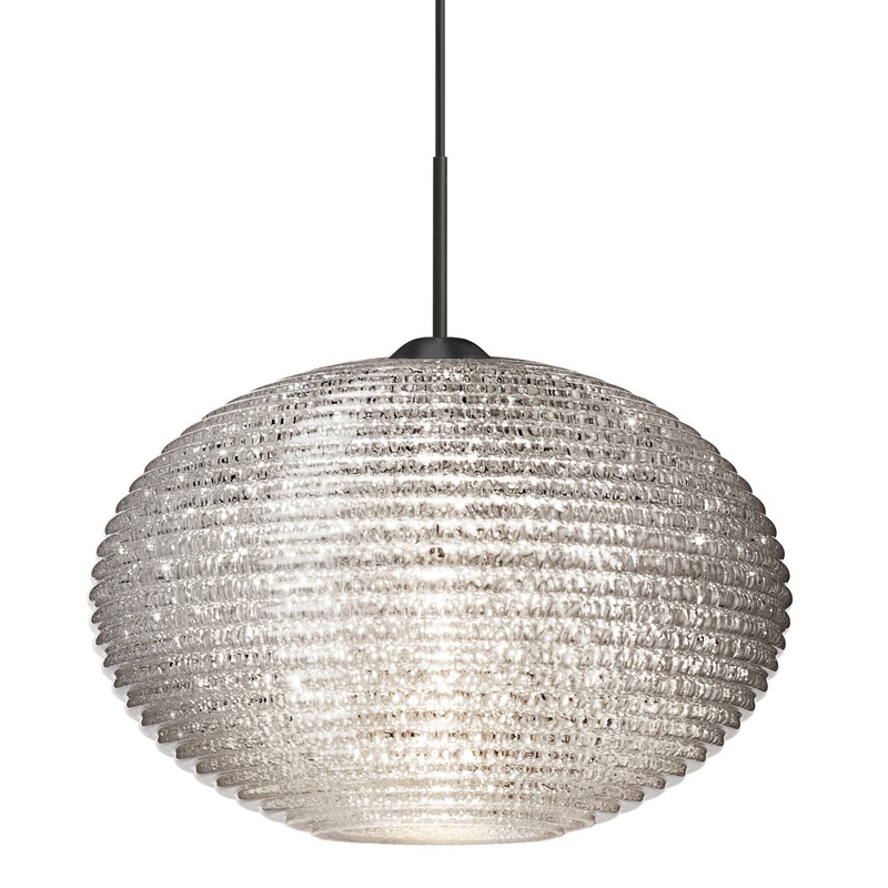 Besa 1JC-4913GL-BK Besa Pape 12 Pendant One Light Pendant Black