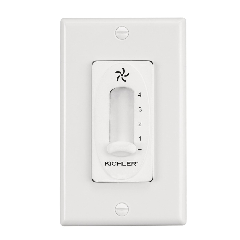 Kichler 337012WH 4 Speed Fan Slide Control, White