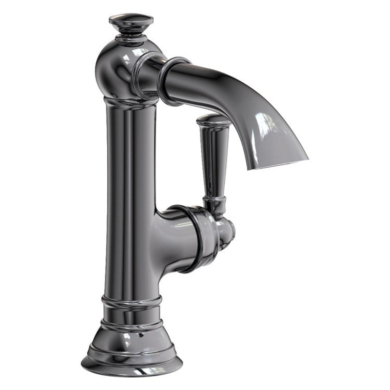 Lavatory Faucet Aylesbury 1 Lever ADA Midnight Chrome 1.2 Gallons per Minute Brass Spout Height 5-7/16 Inch