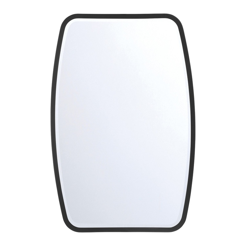 Mirror from the Lindee Collection in Matte Black Finish by Crystorama