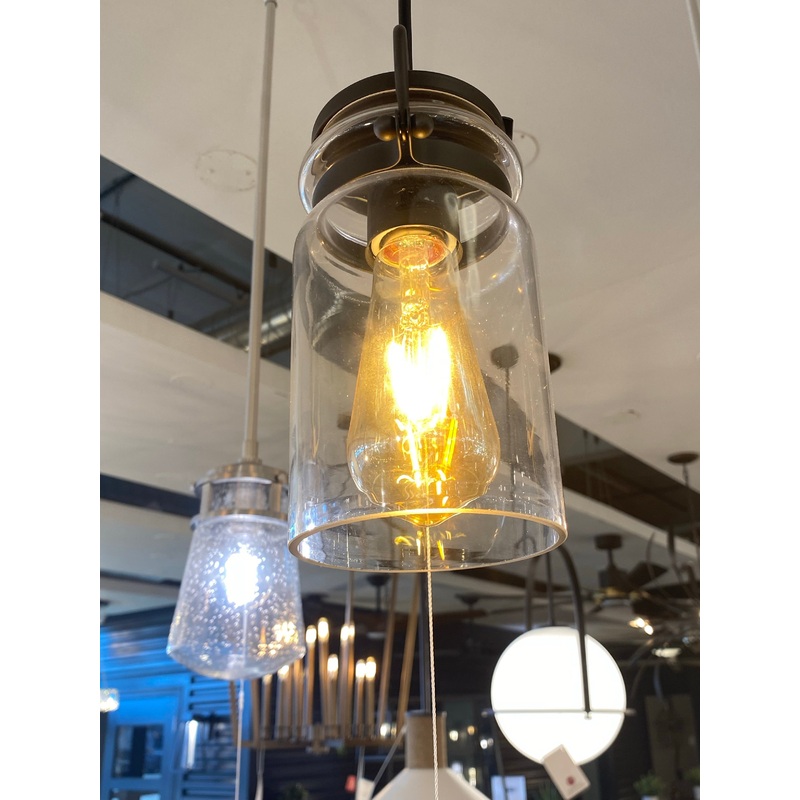 One Light Mini Pendant from the Brinley Collection in Olde Bronze Finish by Kichler (Clearance Display, Final Sale)