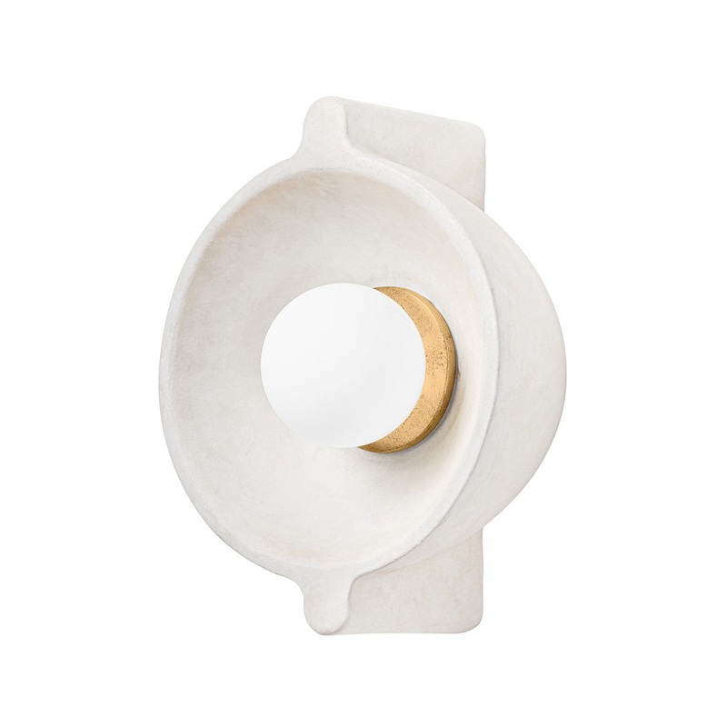 One Light Wall Sconce from the Modesto Collection in Vintage Gold Leaf Finish by Troy Lighting