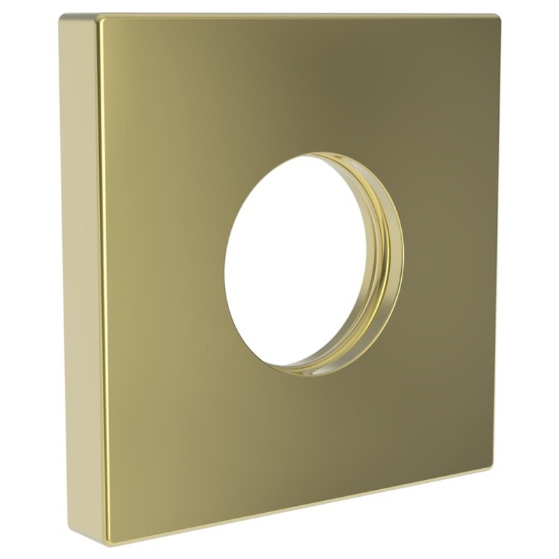 Shower Arm Flange Square Forever Brass PVD 2-1/2 Inch Brass