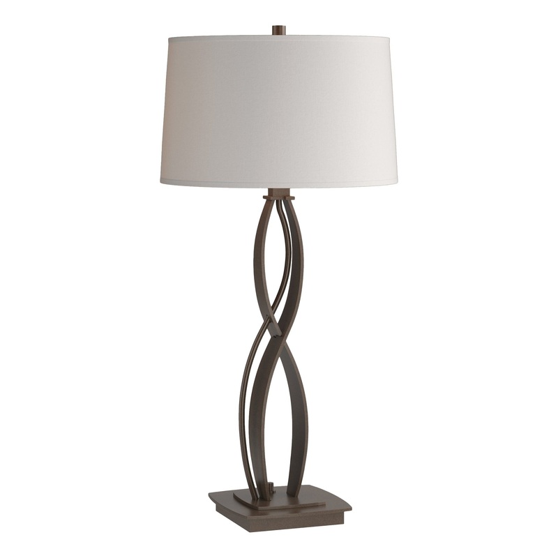 Almost Infinity Table Lamp Bronze Flax Shade (SE)